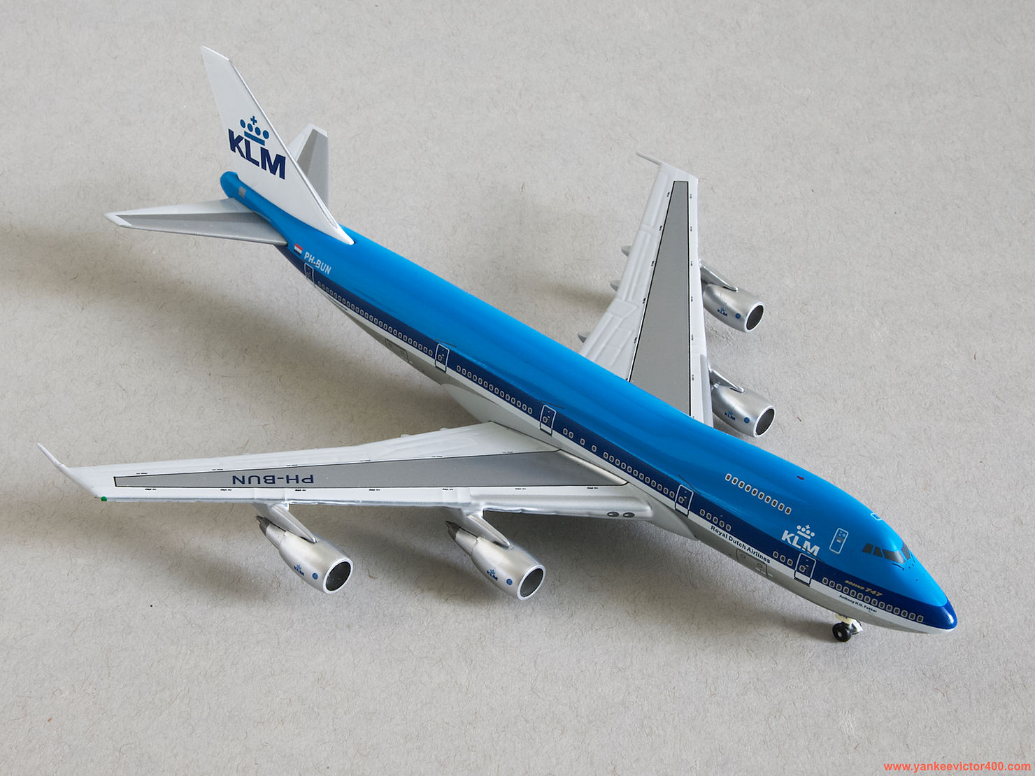 KLM Boeing 747-200 PH-BUN, GeminiJets 1:400 scale