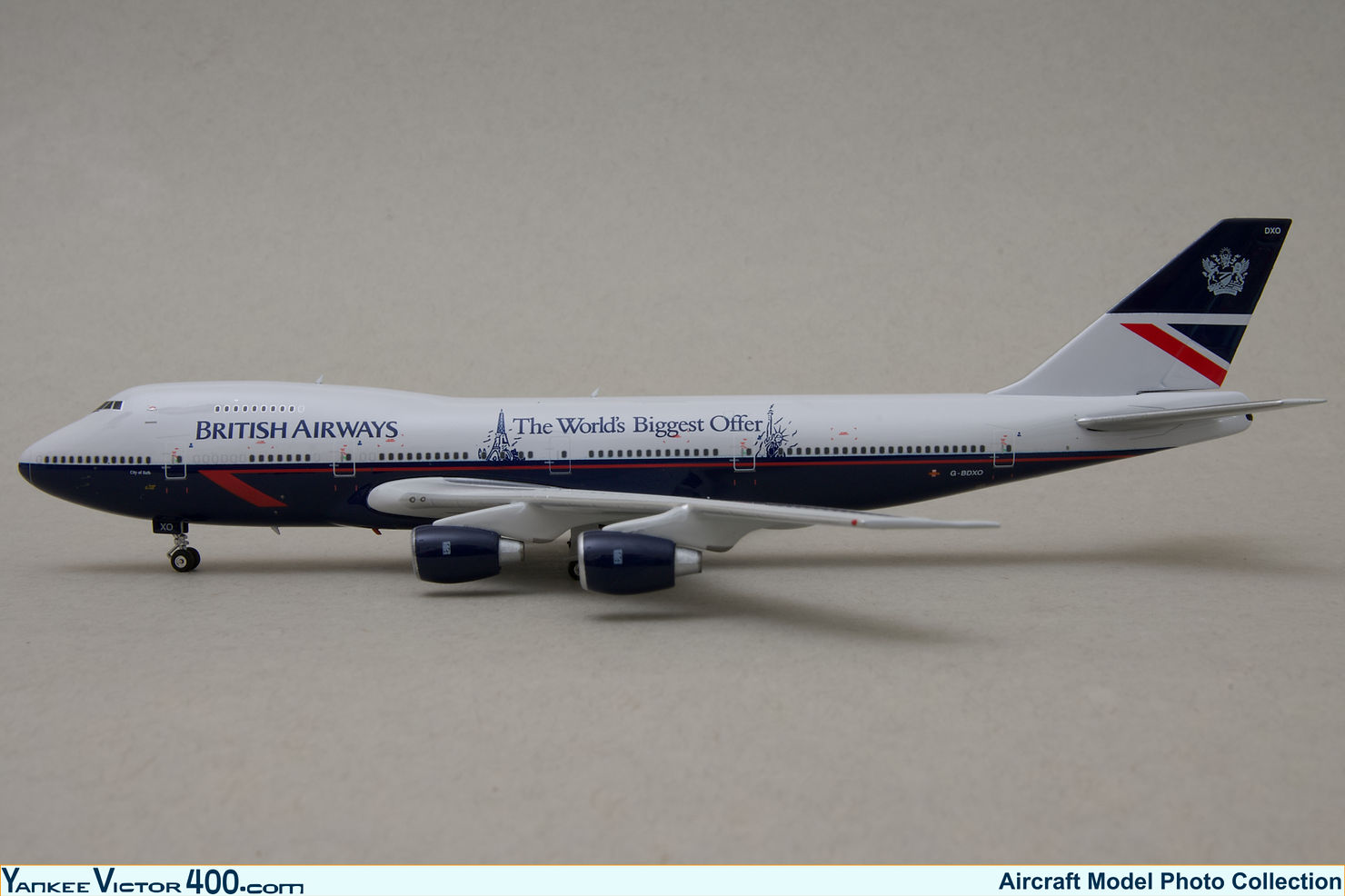 British Airways Boeing 747-236B G-BDXO Phoenix Models 1:400